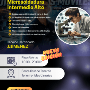Curso reparación de móvil Nivel Intermedio-Alto
