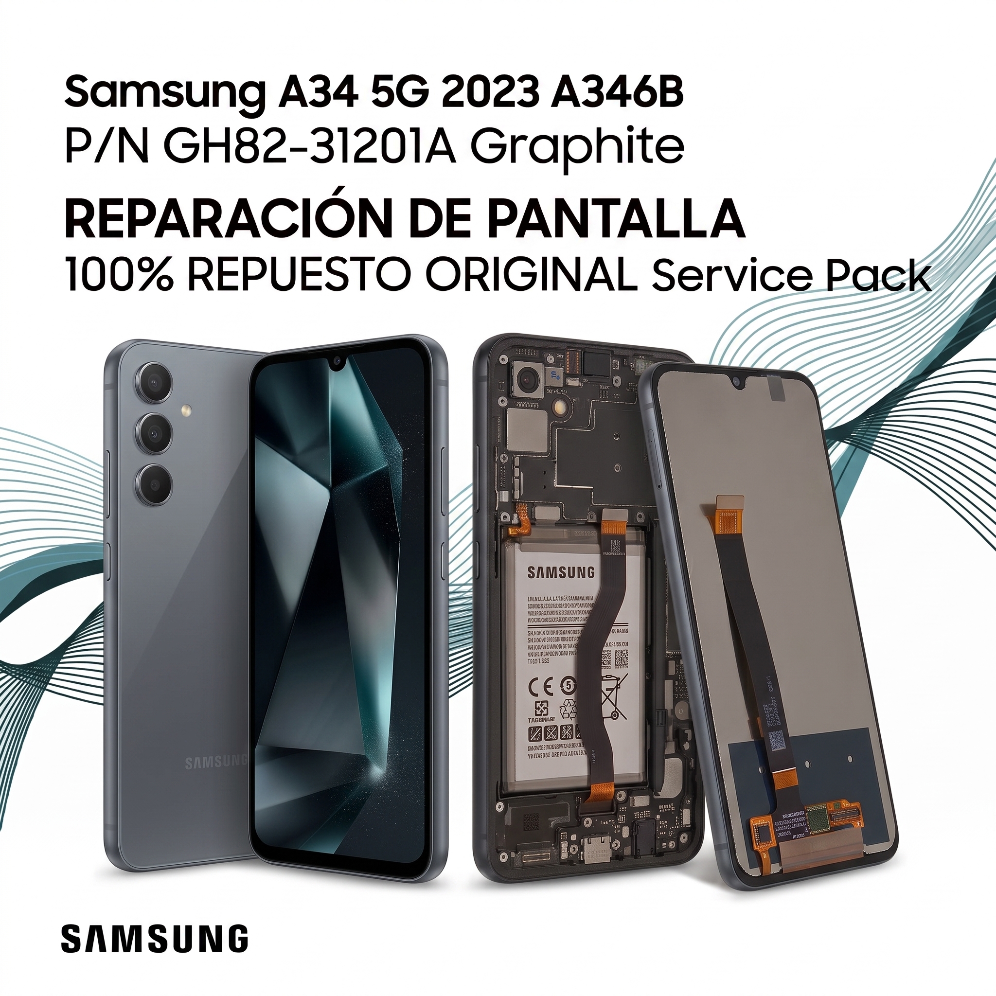 Reparación de Pantalla Samsung A34 5G