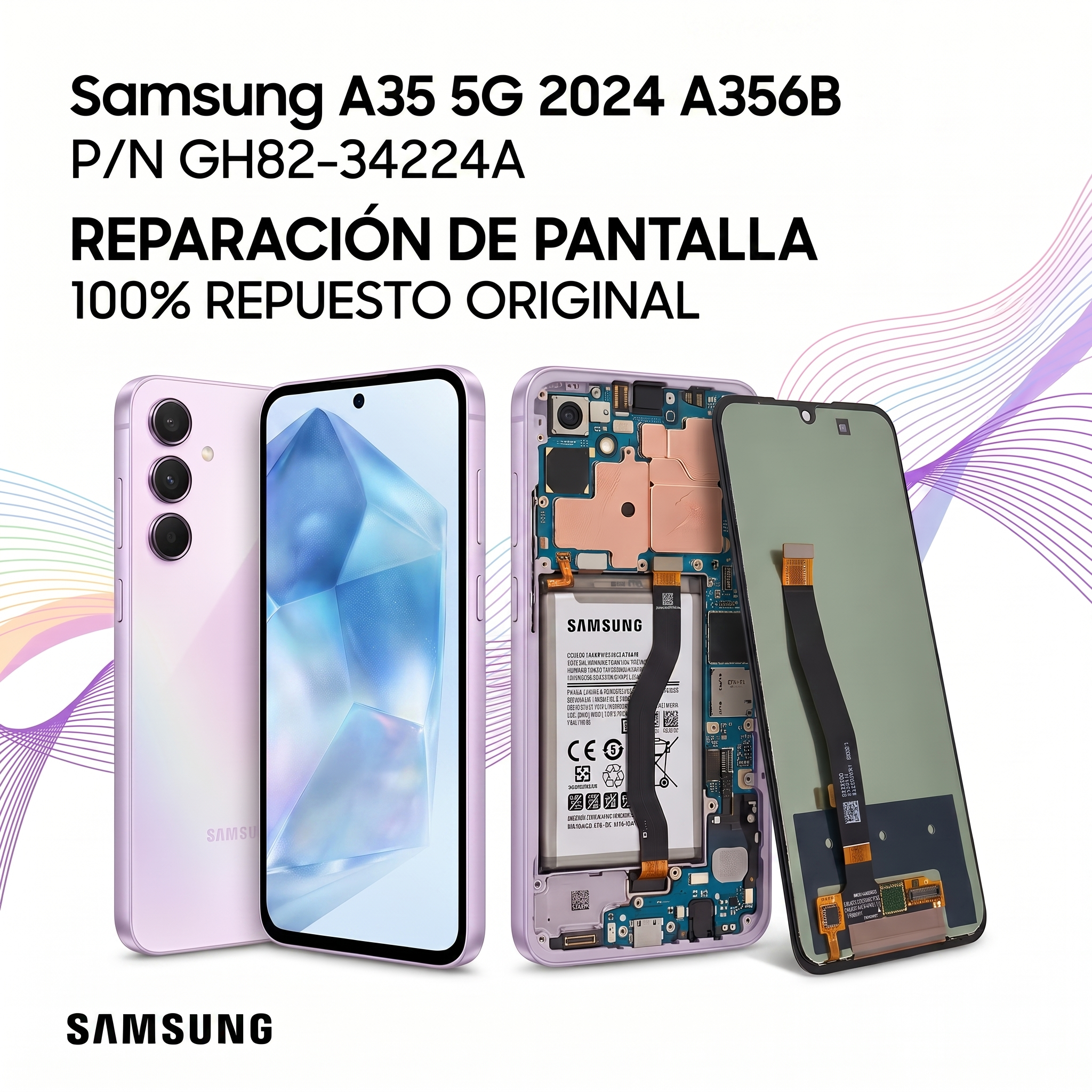 Reparación de pantalla para Samsung A35 5G