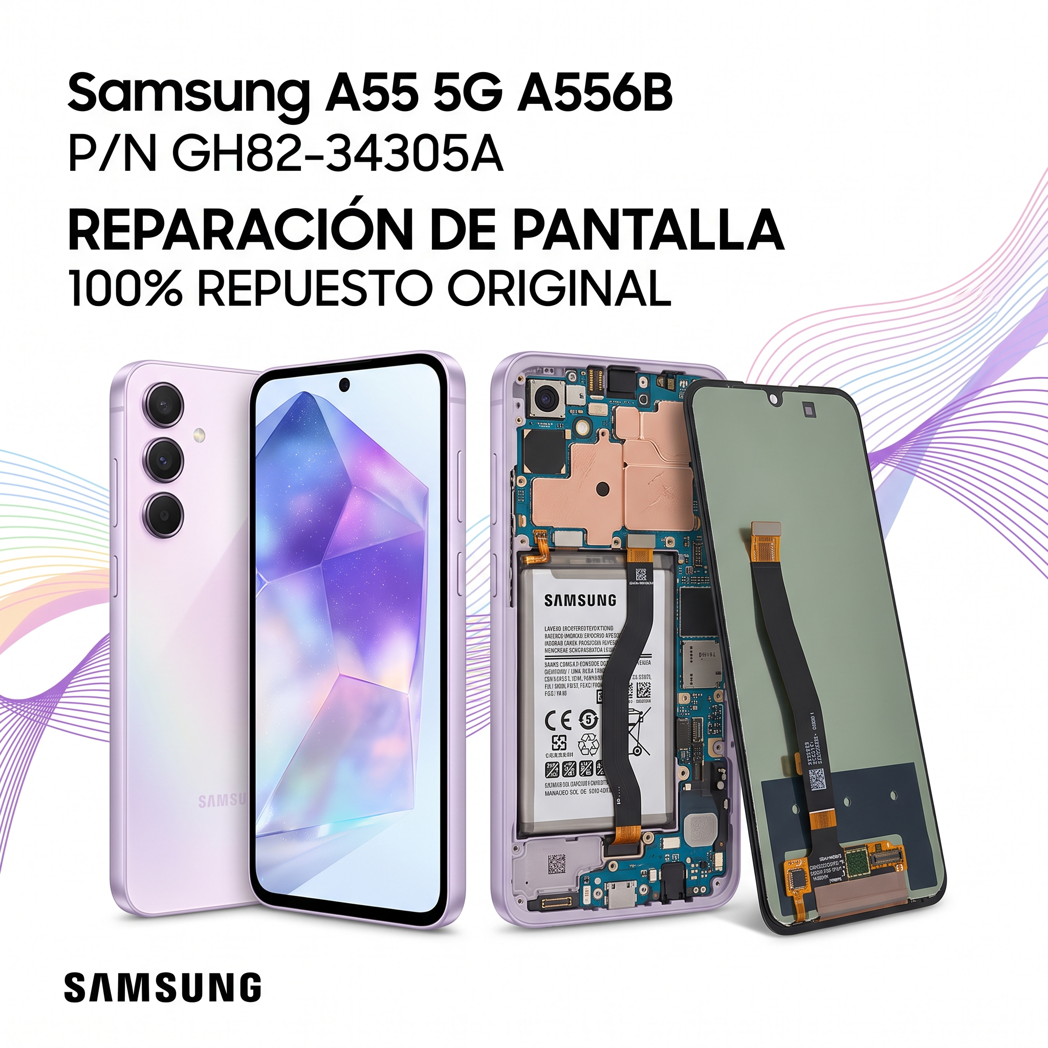 Reparación pantalla Samsung A55 5G
