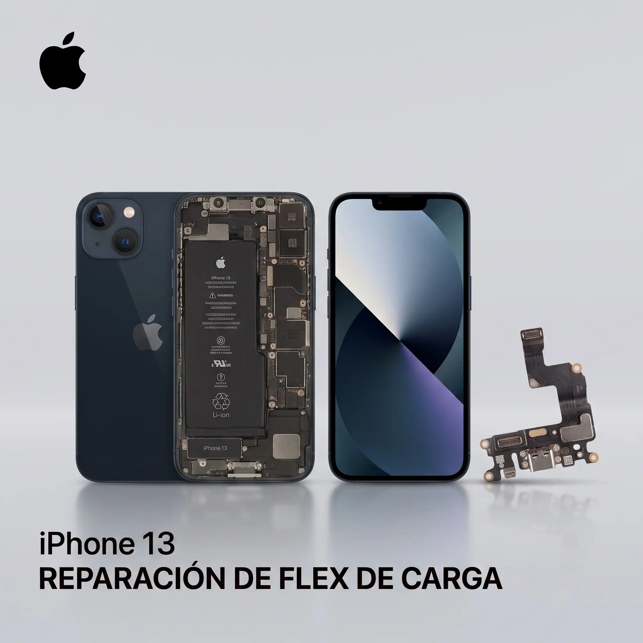Reparación de conector de carga iPhone 13