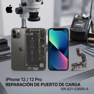 Reparación conector de carga iPhone 12/12 Pro