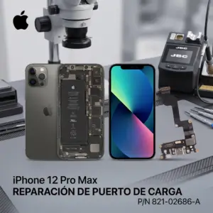Reparación conector de carga iPhone 12 Pro Max