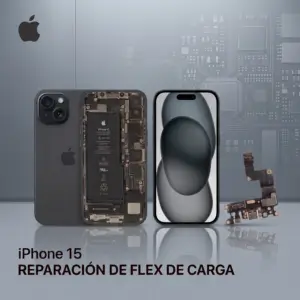 Reparación flex de carga iPhone 15